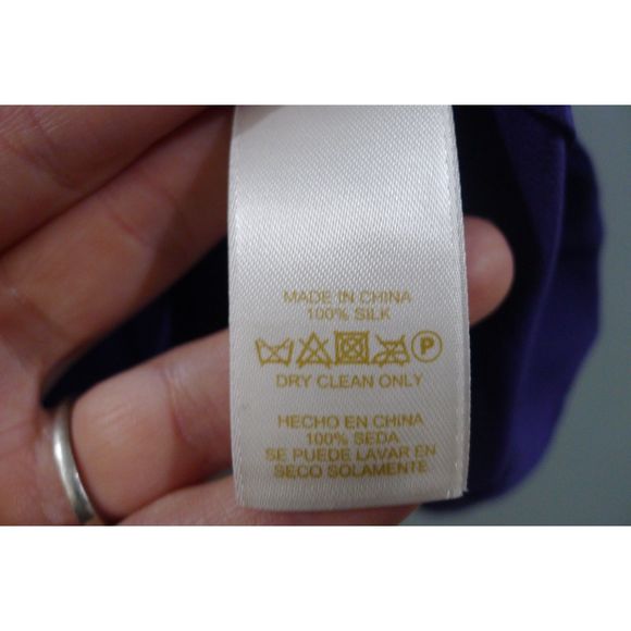 Kate Spade New York Silk Shell Tank - Navy 6 - Picture 4 of 4